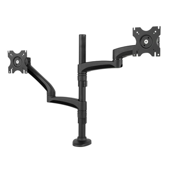 13 To 27 Dual Arm Desktop Monitor Mount Black