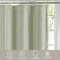 thumbnail image 7 of Small Stall Fabric Shower Curtain 36 x 72, Sage Green Half Size Narrow Cotton Linen Tassel Cloth Shower Curtains for Chic Modern Farmhouse Country Bathroom Decor, 7 of 7