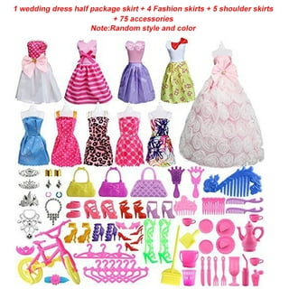 Girl Fashion Toy 32 Item/Set Doll Accessories Clothes For Barbie Doll