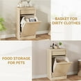 thumbnail image 5 of AOILE Modern Tilt-Out Trash Cabinet – Hidden 10-Gallon Trash Bin Holder, Pet-Proof Freestanding Waste Cabinet for Kitchen & Living Room, 5 of 7