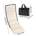 thumbnail image 3 of Foldable Hanging Jewelry Organizer with Zipper Pockets for Travel - Large Capacity for Necklaces, Earrings, Rings, and Bracelets, 3 of 6