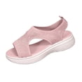 thumbnail image 2 of BADHUB Women's Orthopedic Casual Flat Slide Sandals with Arch Support Ankle Straps Shoes Walking Tennis Shoes Comfortable Sandals Pink 39, 2 of 6
