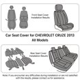 thumbnail image 2 of 2013 for CHEVROLET CRUZE Seat Cover, Waterproof PU Leather 5 Seats Full Set Non-slip Protect and Upgrade Seats, Black Car Seat Covers, Protect Car Seats, 2 of 9