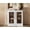 White StyleB, variant on Modern Fort Storage Cabinet, Fluted Arched Door Accent Chest with Adjustable Shelves for Living Room Bedroom, Small Buffet Sideboard for Kitchen Entryway, White