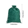 thumbnail image 2 of OEFNTAC Decorations Christmas Drawstring Bag Handheld Cloth Storage Large 27.56x19.69in Reusable Gift Tote Santa Sleigh Holiday Decor Christmas Decorations, 2 of 5