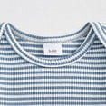 thumbnail image 4 of Gubotare Boy Baby Outfit Sets Infant Baby Boy Clothes Letter Short Sleeve Romper with Shorts Outfits Set 0 3 6 9 12 18 24 Months,Blue, 4 of 8