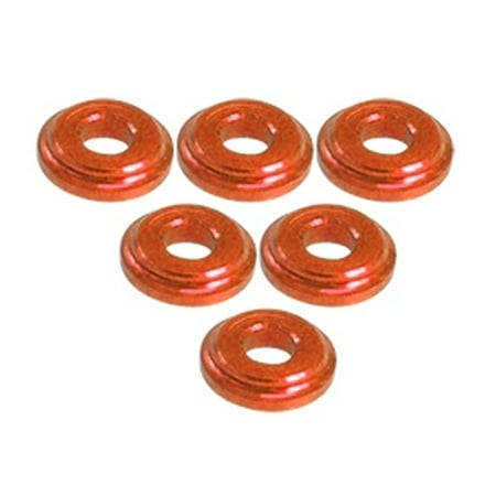 Shock Tower Shim - Integy RC Toy Model Hop-ups 3RAC-WFS820/OR 3Racing Shock Tower Shim M8 x 2mm (6pcs) - Orange