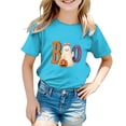 thumbnail image 5 of Xyant Halloween Shirts Toddler Girl Pumpkin Ghost Spooky Halloween T-Shirt Short Sleeve Kids Fun Tops,Size 2-3 Years, 5 of 6
