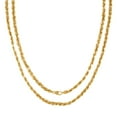 thumbnail image 1 of 10K Yellow Gold 4.00MM Rope (Diamond Cut) Chain Necklace for Men and Women ( Unisex ), 18"-30", 1 of 7