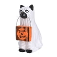 thumbnail image 1 of Cuenco de caramelo para perro fantasma al aire libre, adorno de resina, decoración al aire libre, decoración de Halloween (gatito), 1 of 14
