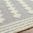 thumbnail image 5 of Hauteloom Hija Living Room, Bedroom Area Rug - Contemporary - Plush Pile - Light Slate, White - 6'7" x 9', 5 of 7