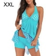 thumbnail image 2 of facefd Halter Women Backless Swimsuit Bench Suit Lake Blue XXL, 2 of 4