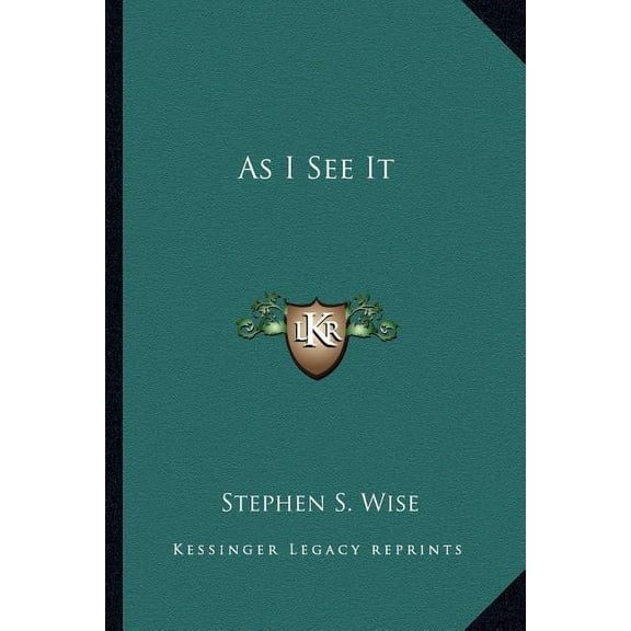 As I See It (Paperback)