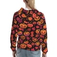 thumbnail image 2 of Hoodies for Women - pumpkin halloween leaf Comfrt Colour Drawstring Women'S Fashion Hoodies & Sweatshirts, Fall Outfits Clothes for Women 2024 Pullover with Kangaroo Pocket, 2 of 7