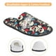 thumbnail image 3 of Balery rock record Skull artist Pantuflas de Casa de Felpa Silenciosas con Diseño Estampado, Zapatillas Cómodas Antideslizantes de Algodón para Interior-Medium, 3 of 8
