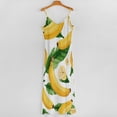 thumbnail image 5 of Banana Drawing Sleeveless Dress Women's Evening Dress Womans Clothing, 5 of 9