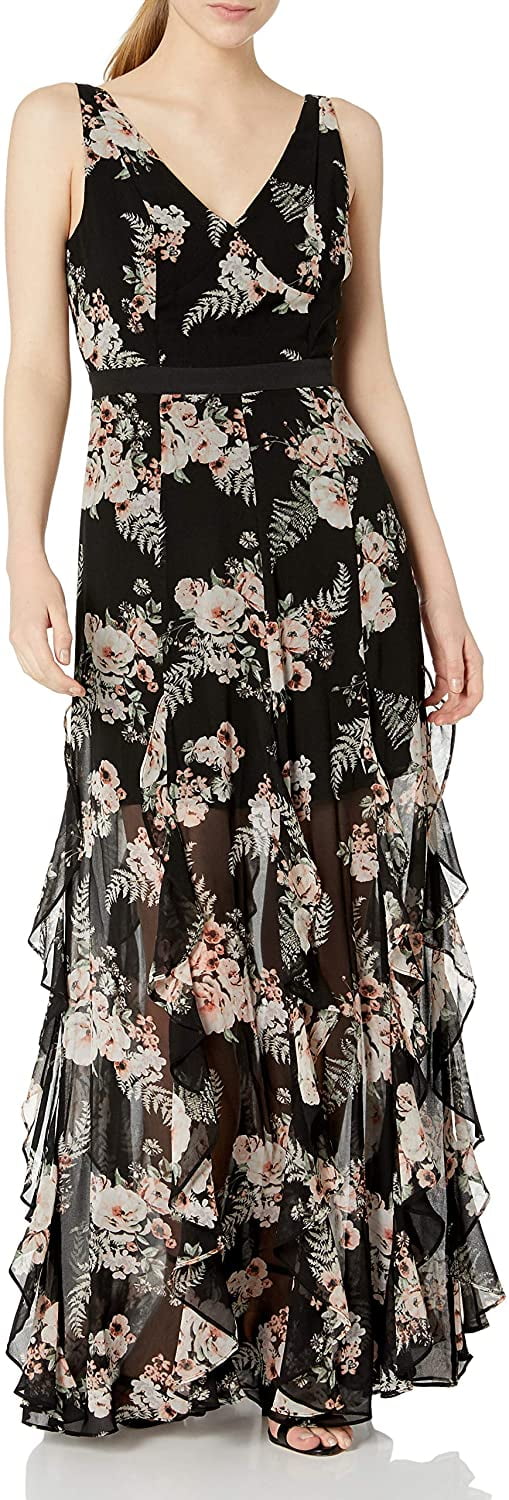 bcbgeneration ruffle maxi dress