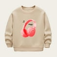thumbnail image 2 of ZACPNCV Chandails en Molleton pour Filles Tout-Petits à Manches Longues Chandail Col Rond Khaki 3-4 Ans, 2 of 6