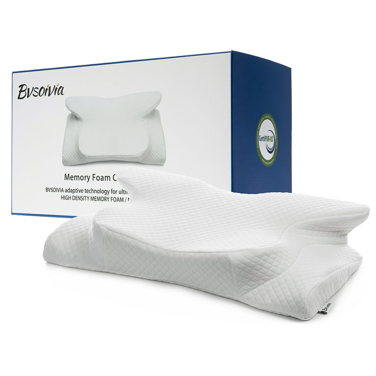 LUXFFY Memory Foam Sleeping Pillow: Cervical Contour Pillows for Neck,  Adjustable Orthopedic Sandwich Pillows, Neck Support Memory Pillow for  Back, Stomach, Side Sleepers