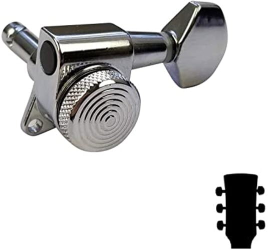 Buy Jin Ho Locking Guitar Tuners for 10mm Pegs, Chrome, Set of 6 3L 3R