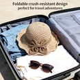 thumbnail image 5 of Elegant Woven Straw Sun Hat with Bow Summer Beach Hat for Women Wide Brim Packable Foldable Straw Hat for Women Crochet Hats for Women, 5 of 12