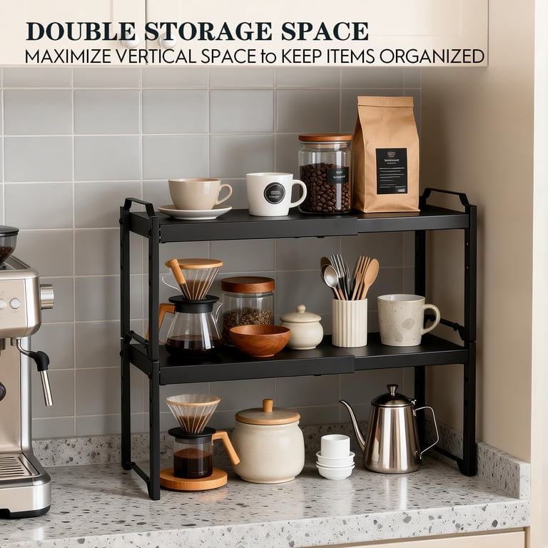TAIMASI 2-Pack Expandable Cabinet Organizer Shelves photo 7