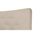 thumbnail image 4 of Baxton Studio Hannah Mid-Century Platform Bed-Color:Beige,Size:Full, 4 of 5