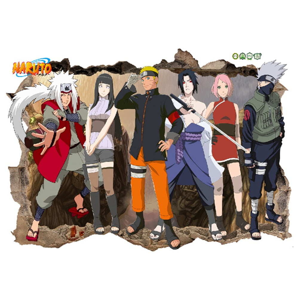 Details about   3D Naruto Hatake Kakashi N382 Japan Anime Wall Stickers Vinyl Wall Murals Amy