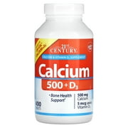 21st Century Calcium 500 + D3, 400 Tablets