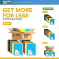 thumbnail image 3 of VEEBOOST 70-Sheet College-Ruled Spiral Notebook with Perforated Sheets, 6 Assorted Colors, 24-Pack, 3 of 7