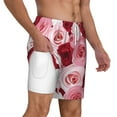 thumbnail image 3 of Balery Rose Mens Swim Trunks Swim Shorts for Men Quick Dry Inseam Beach Shorts with Compression Liner Pocket-Medium, 3 of 9