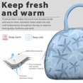 thumbnail image 3 of Insulated Lunch Bag Women, Reusable Blue and White Starfish Tote Lunch Box, Leakproof Cooler Lunch Bags for Work Office Travel Picnic, 3 of 4