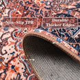 thumbnail image 5 of Indoor Entryway 2x3 Vintage Rug - Small Machine Washable Area Rug with Non-Slip Backing, Low Pile Throw Rugs for Door, Entrance, Kids Room, Bedside, Bedroom, Kitchen Brick Red 2ft x 3ft, 5 of 5
