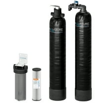 Aquasure 10 GPM Salt-Free Conditioning Bundle with Whole House Water Treatment System & Pleated Sediment Pre-Filter