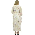 thumbnail image 5 of Bimba Moms Pink Printed Maternity Kaftan With Drawstring Waist Maxi Dress-14, 5 of 6