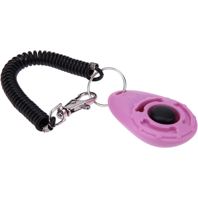 Yazoeia Clicker Easy to Use with Button Durable Dog Training Accessories Pink CJC912-140840