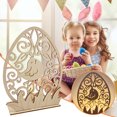 thumbnail image 2 of JeashCHAT Easter Table Decorations Wooden Centerpiece Signs for Dining Room Table Easter Bunny for Spring Holiday Easter Party Decor Ornament Indoor Outdoor Garden Yard Lawn Party Supplies, 2 of 3