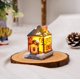thumbnail image 4 of Nuevas decoraciones navideñas de resina, casa pequeña de Navidad, micropaisaje luminoso, pieza de decoración para casa de nieve, regalo de Navidad, 4 of 4