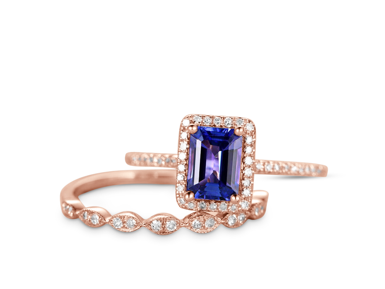 Royal Swim In Out Purple Marbled Resin Titanium Unique Wedding Rings Minter And Richter Designs