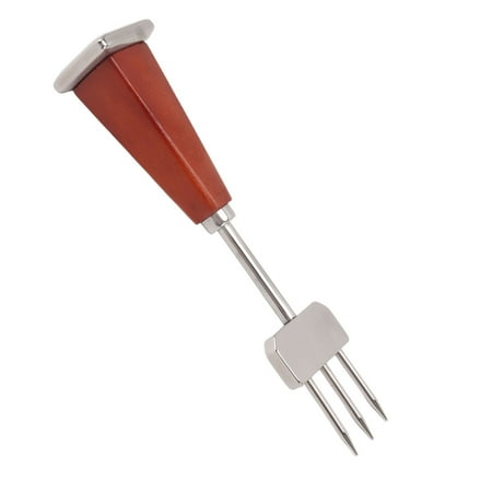 

Three Pronged Ice Pick Wood Handle 304 Stainless Steel Ice Pick With 3 Prong Ice Pick Ice Breaking Tool For Bar Home Restaurant Picnics Camping