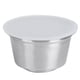 thumbnail image 1 of Cápsula de café reutilizable y recargable de acero inoxidable, apta para cafetera Dolce Gusto, color blanco., 1 of 14