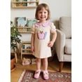 thumbnail image 6 of BemeyourBBs Kids Baby Girl 100 Days Back to School Dress Summer Spring Fall Clothes Toddler Girls Pre Kindergarten Outfits Short Sleeve Plaid Doll Collar Apple Ruler Embroidered Dress, 6 of 9