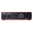 thumbnail image 3 of Focusrite Scarlett 2i2 4th Gen 2x2 USB Audio Interface with Software Suite, Bundle with Audio-Technica AT2020 Microphone, & Closed-Back Studio Monitor Headphones, 3 of 10