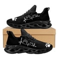 thumbnail image 1 of Zapatillas de deporte de malla resistentes al desgaste con estampado de huella de perro y ECG, zapatillas ligeras para correr, zapatillas vulcanizadas transpirables, tenis ul, 1 of 6