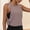 Brown, variant on Flowy Open Side Stripes Tank Tops for Women - Workout Gym Yoga Running Athletic Loose Cropped Sleeveless Shirts