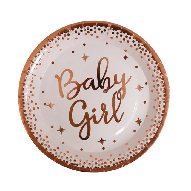kurtrusly Vaisselle Jetable pour Bébé Fille