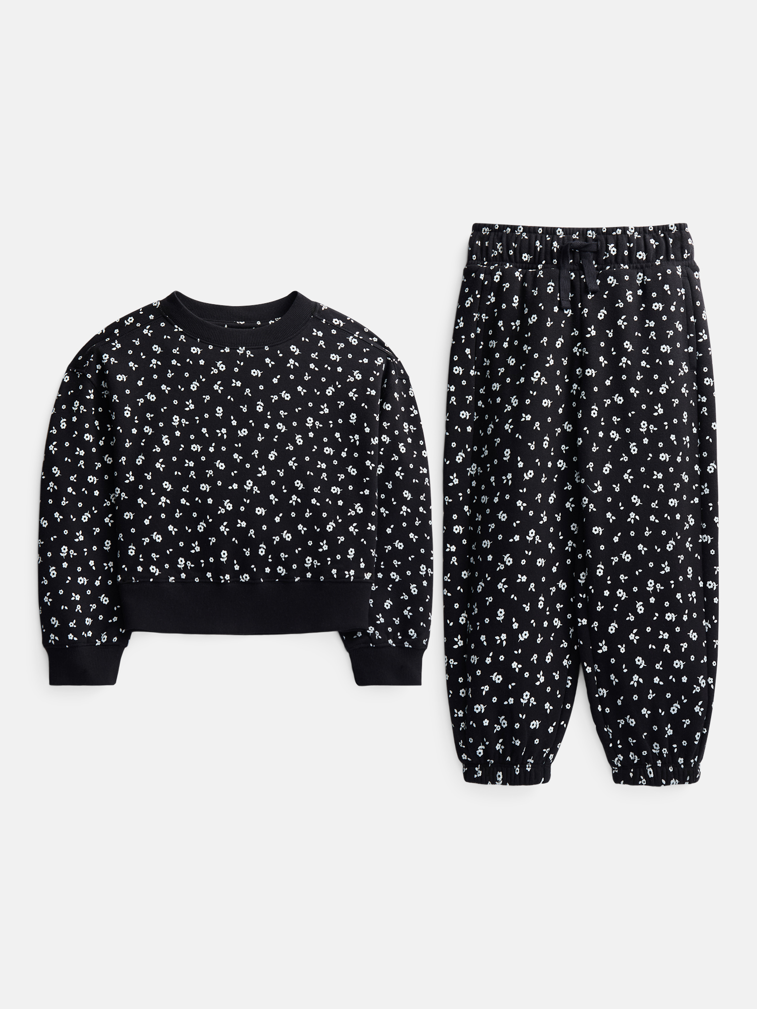 Wonder Nation Girls' Fleece Sweatshirt and Jogger Set photo 1