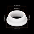thumbnail image 2 of Grommet de goma tipo T Diámetro de montaje 43.5mm ID 33mm Protección de sellado Tapones flexibles para agujeros de cable y tubería blanca, 2 of 5