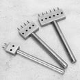 thumbnail image 5 of Leather Sewing Tool With Different Claw Head 3Pcs Spacer Hole Punch Tool Set For Diy Lacing Sewing Chisel Leather Craft(8Mm), 5 of 7
