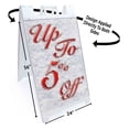 thumbnail image 2 of Special Offer (24" X 36") Standard A-Frame Signicade, Includes Decal Applied To Stand, 2 of 4